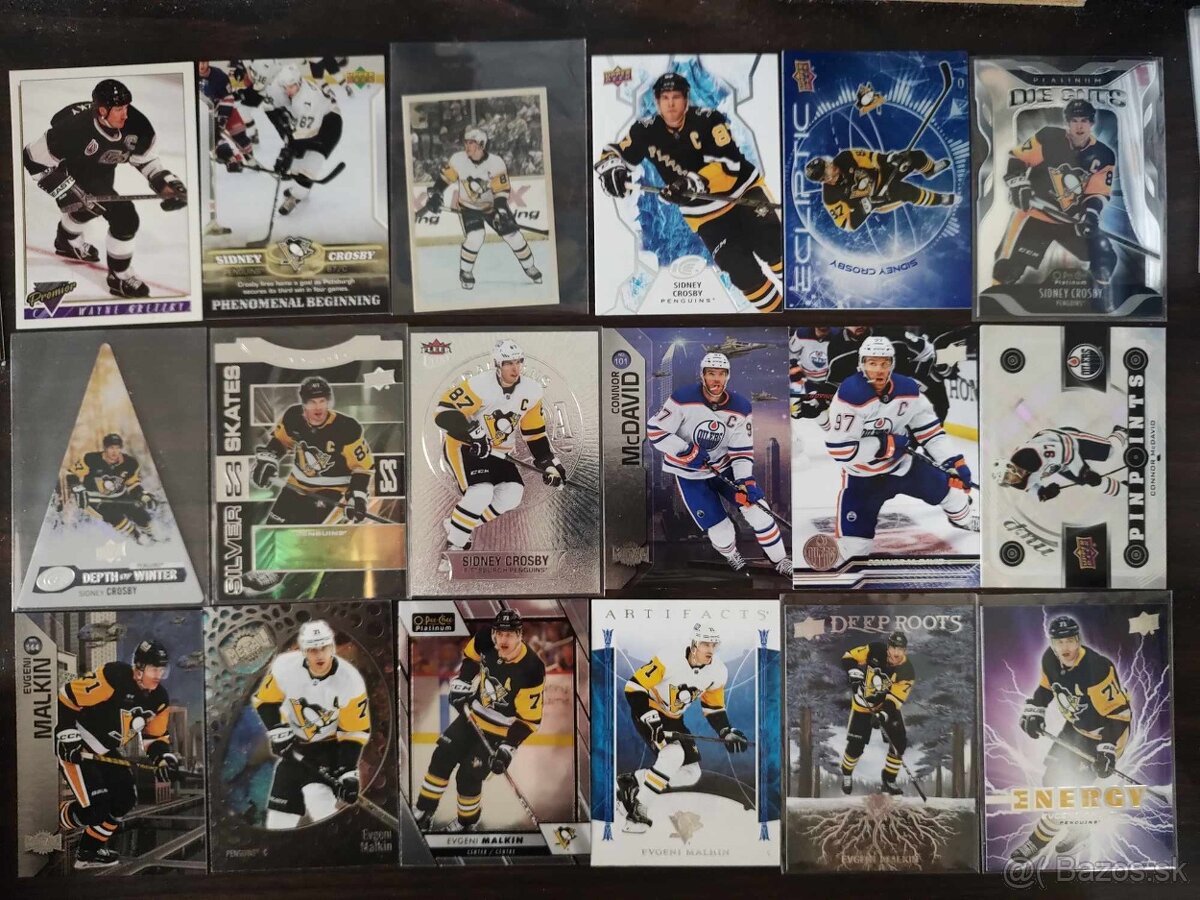 Hokejové karty Hasek, Bure,forsberg,McDavid,Crosby, jagr... - 5