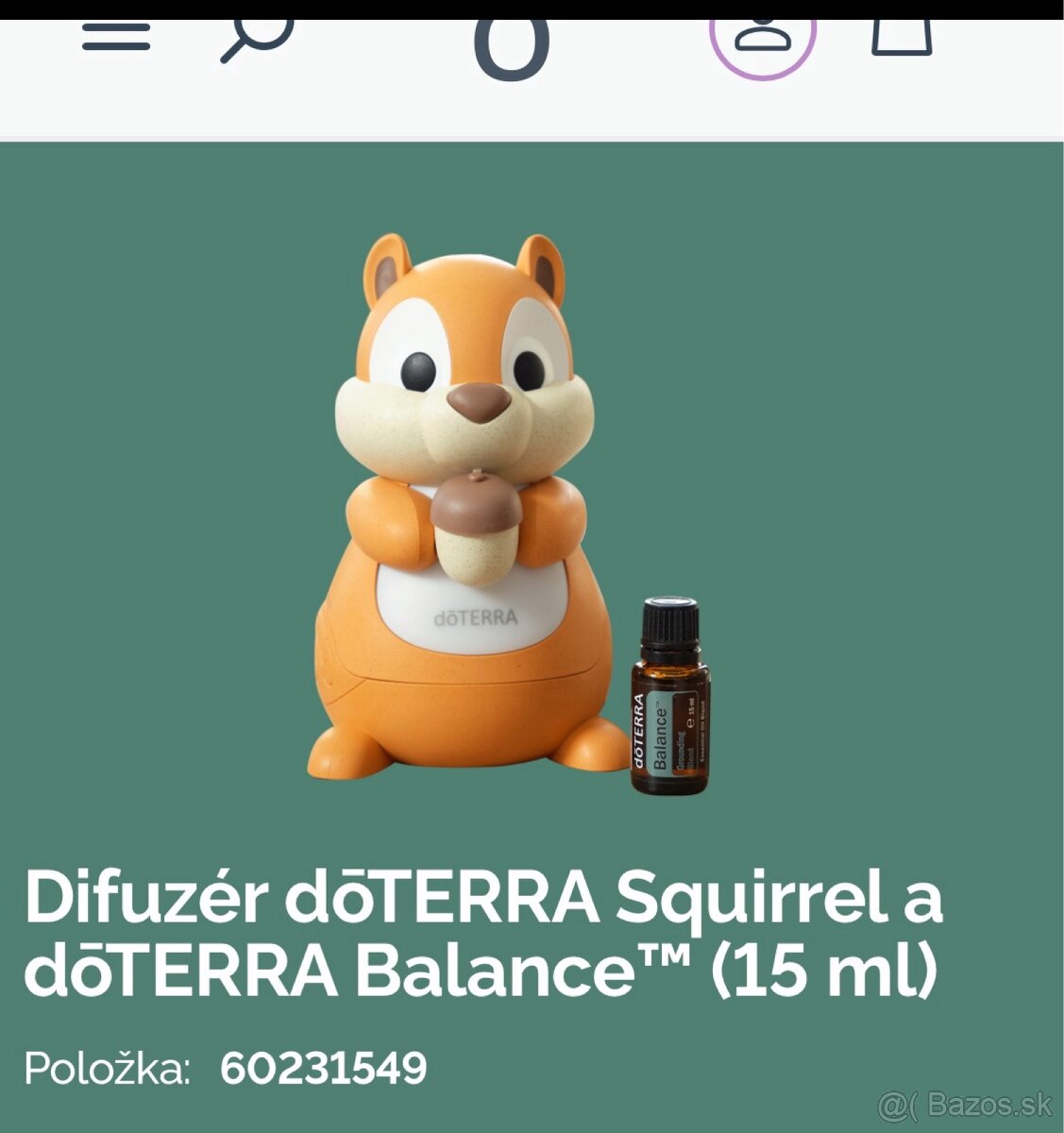 Difúzer doterra + 15ml Balance es. Olej - 5