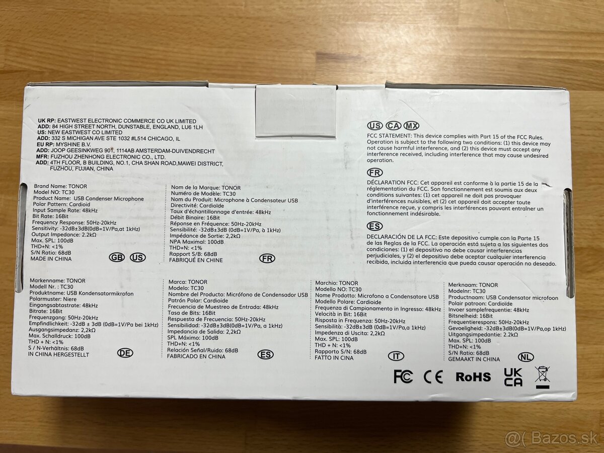 TONOR TC30 kondenzátorový USB mikrofón - 5