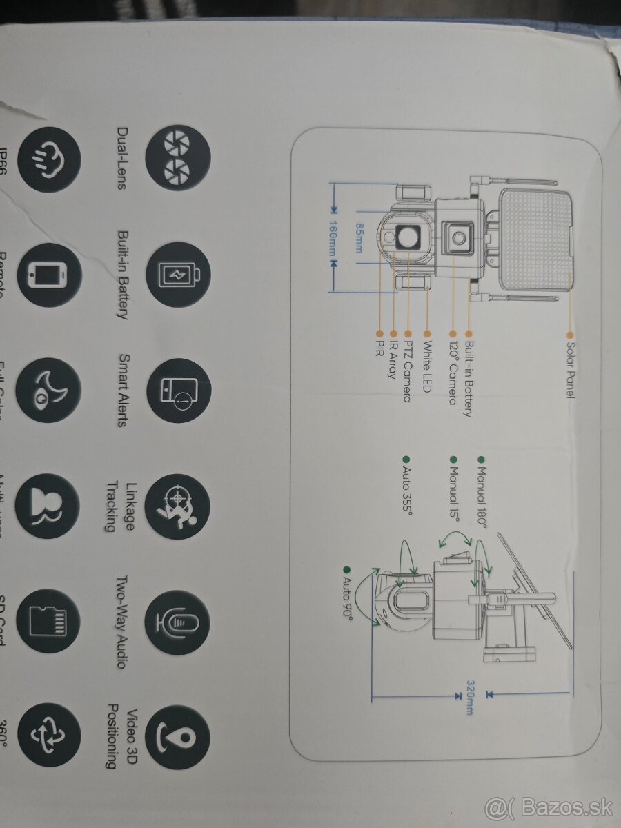 Vonkajšia solárna wifi kamera - 5