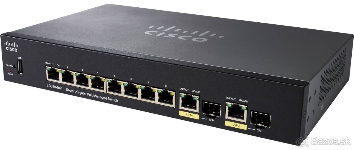 Switch Cisco SG350-10 – 10-Port - 5