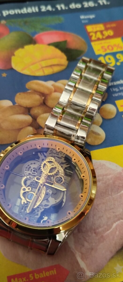 luxusní hodinky SEWOR SKELETON - 5