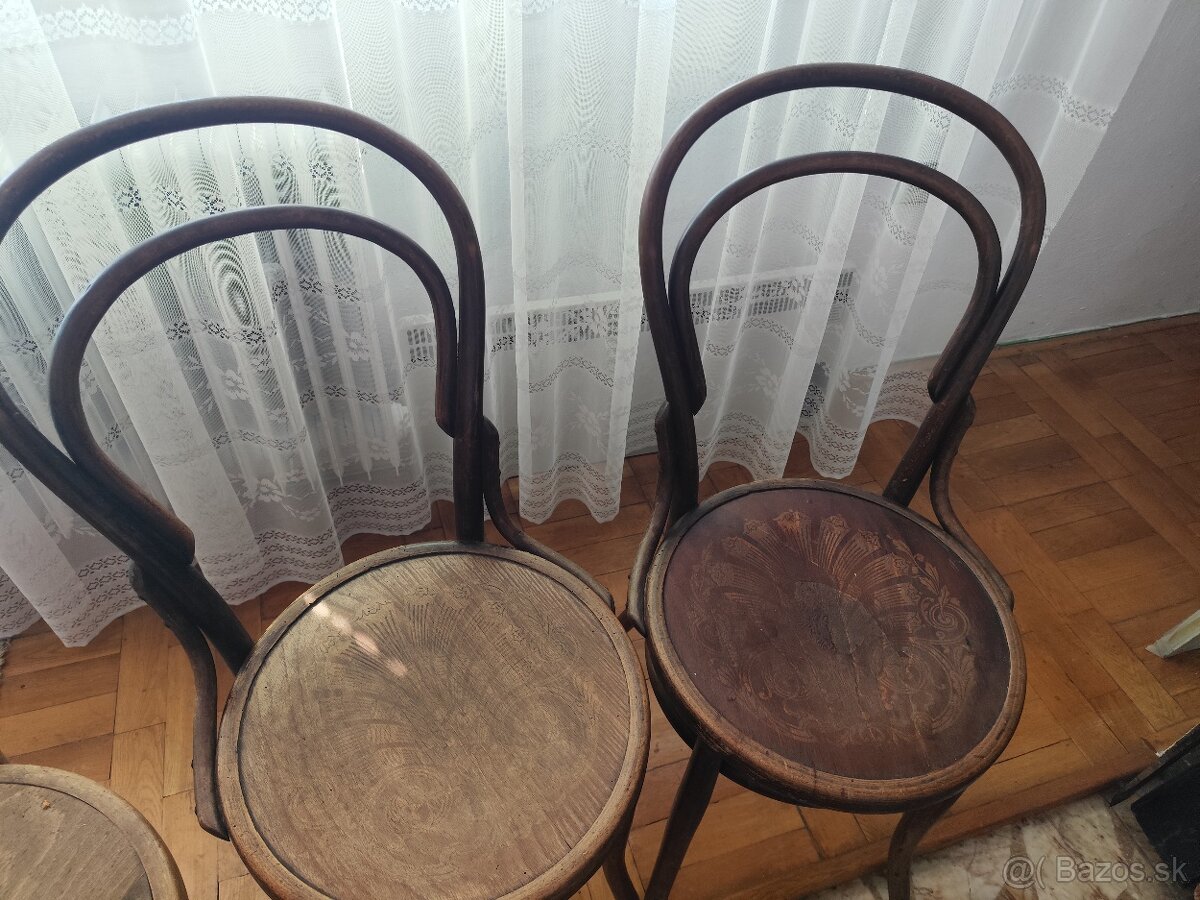 Predám 5 starých stoličiek - 5
