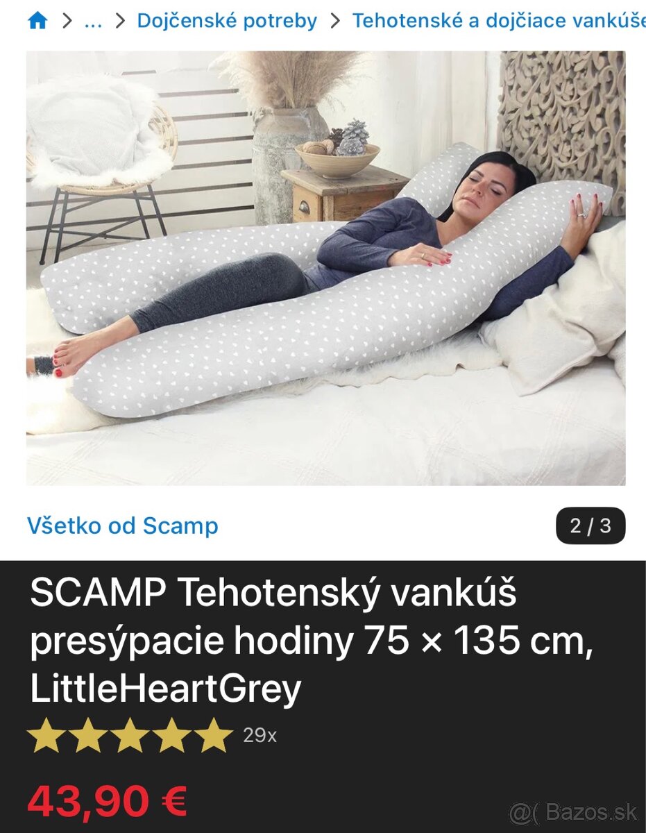 Tehotenský vankúš 70x135cm - 5