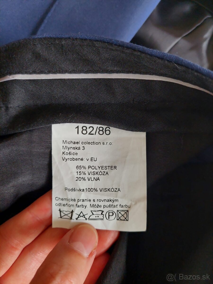 Pánsky oblek modrý nový - 5