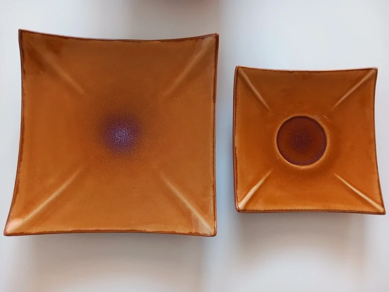 Staršia 3ks servírovacia sada po rodičoch, keramika-kamenina - 5