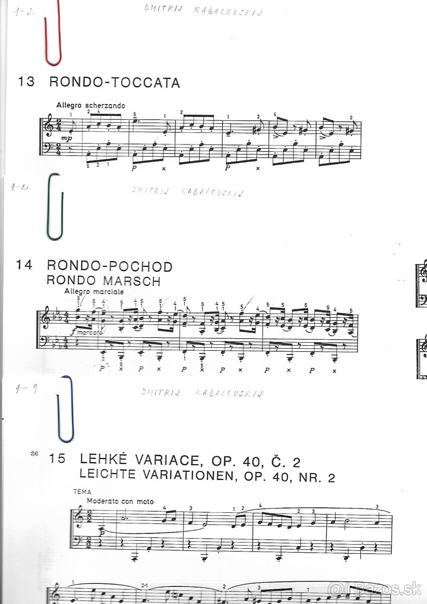 Dmitrij Kabalevskij - Smutná událost, Valčík, Scherzo...(23) - 5