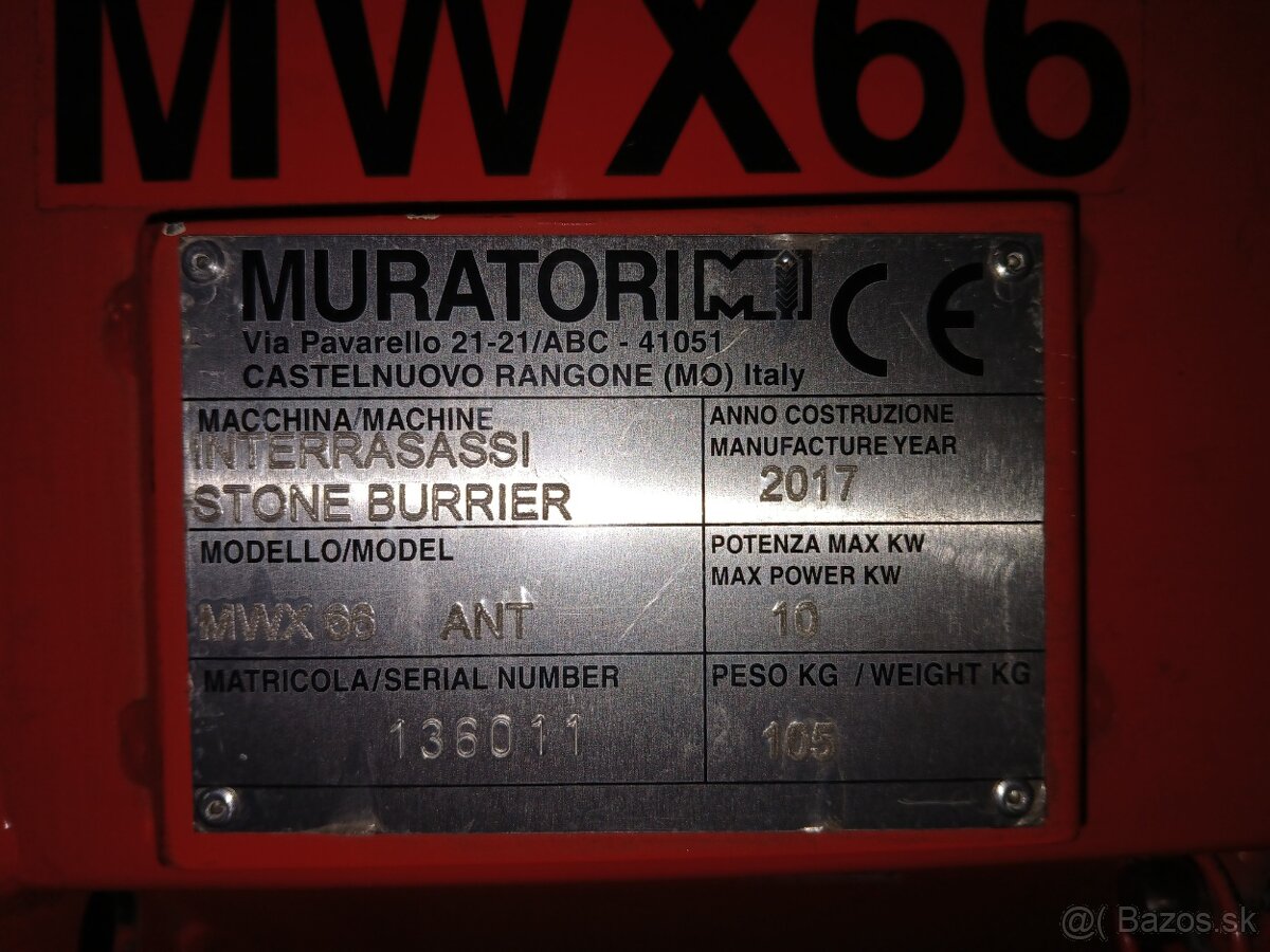 ZAKLADAČ TRÁVNIKA MURATORI MWX66 - 5