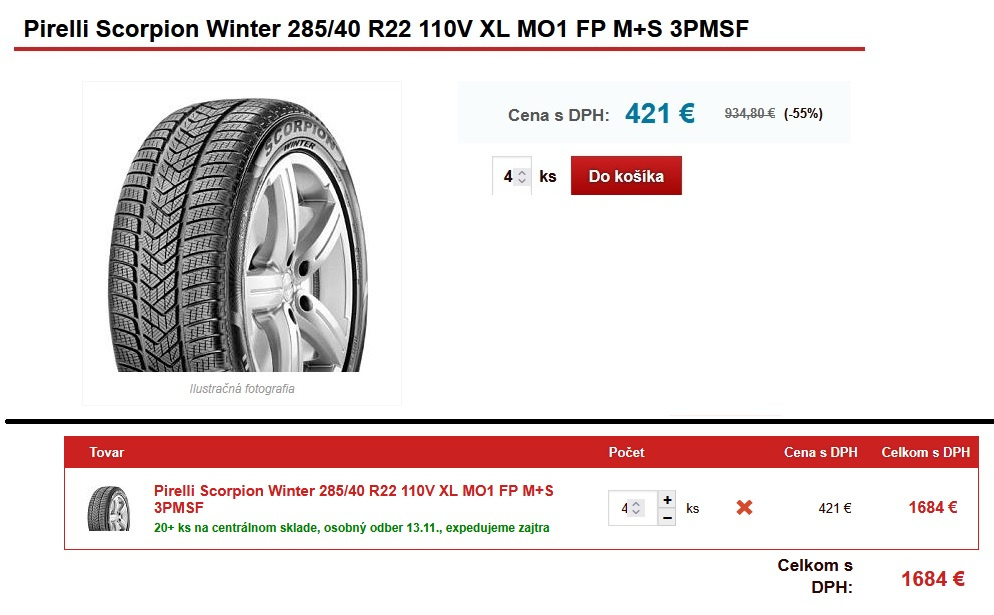 NOVE 285/40 R22 Pirelli Scorpion Winter ❄️ - 5