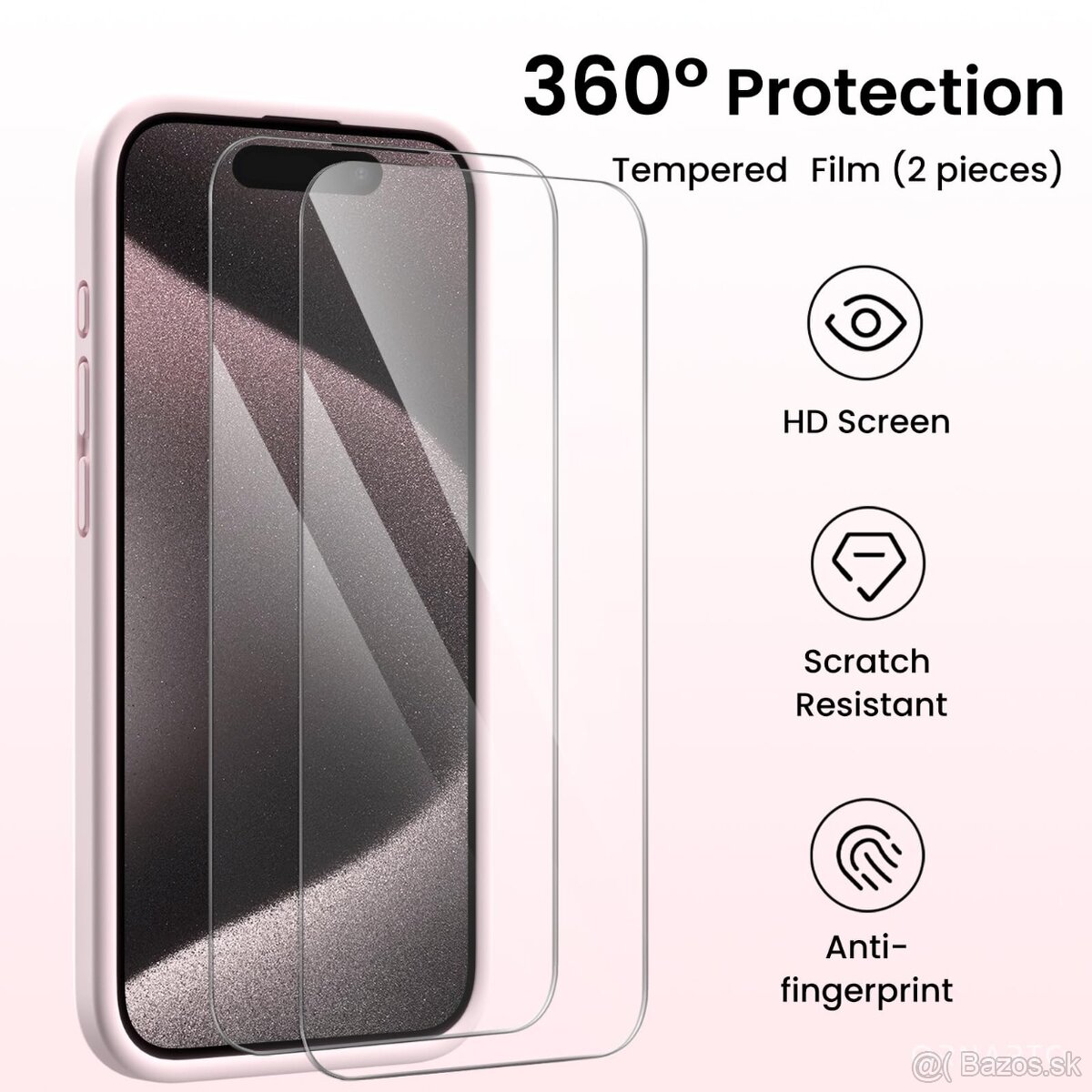 Puzdro kompatibilné s iPhone 15 Pro MAX 6,7" 2023, silikóno - 5