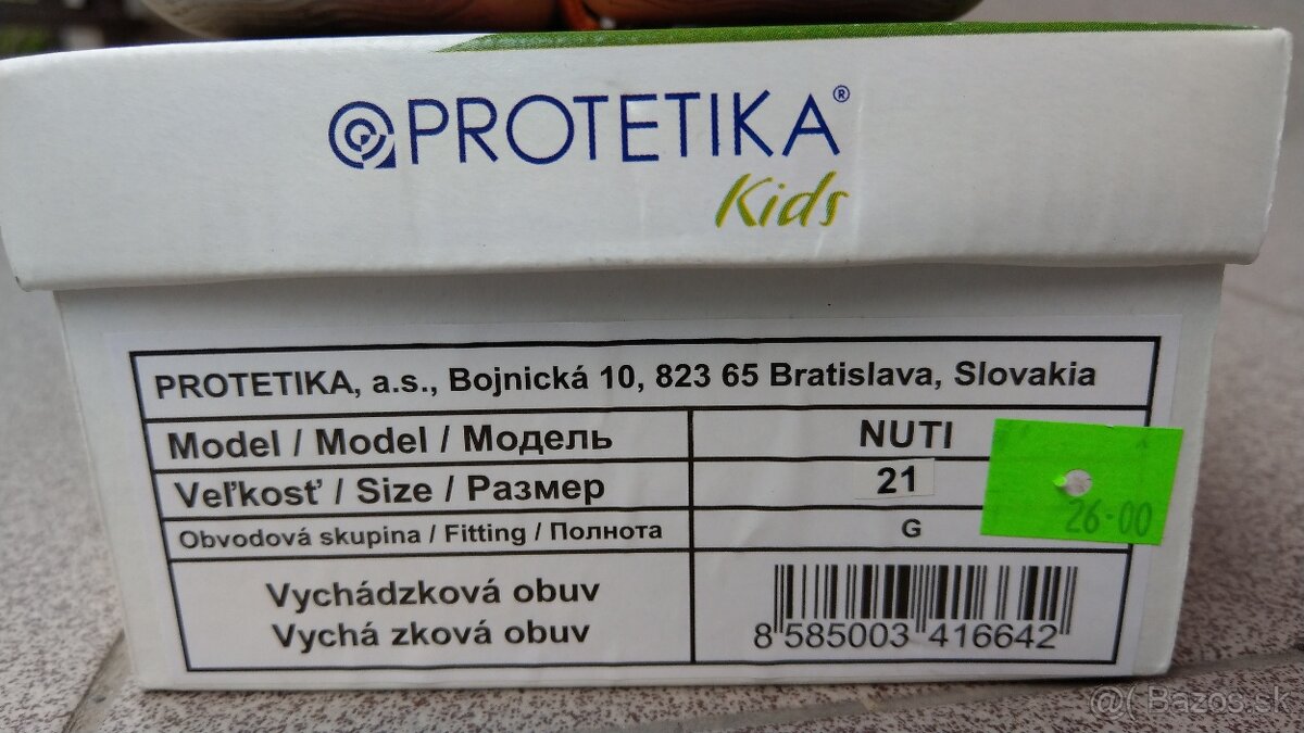Protetika, celokožené kotníkové ortopedické topánky, veľ. 21 - 5