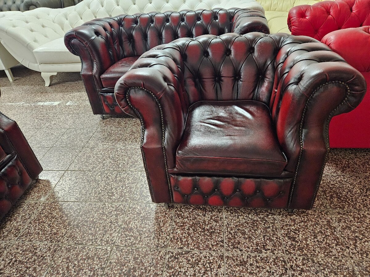 CHESTERFIELD ŠTÝL - V TOP STAVE 3+2+1 - 5