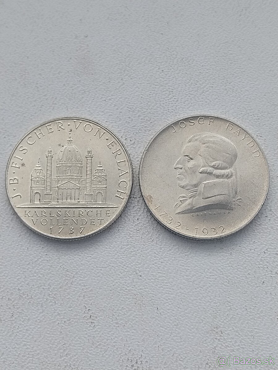 Strieborne mince Rakúska a Danska - 5