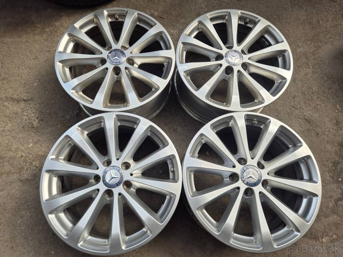 5x112r17 ET40 x 7,5 eektróny originál MERCEDES + snímače - 5