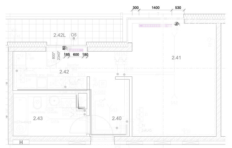 1 izb.byt s 7m loggiou+park.miesto, Rezidencia Mlynská Bašta - 5