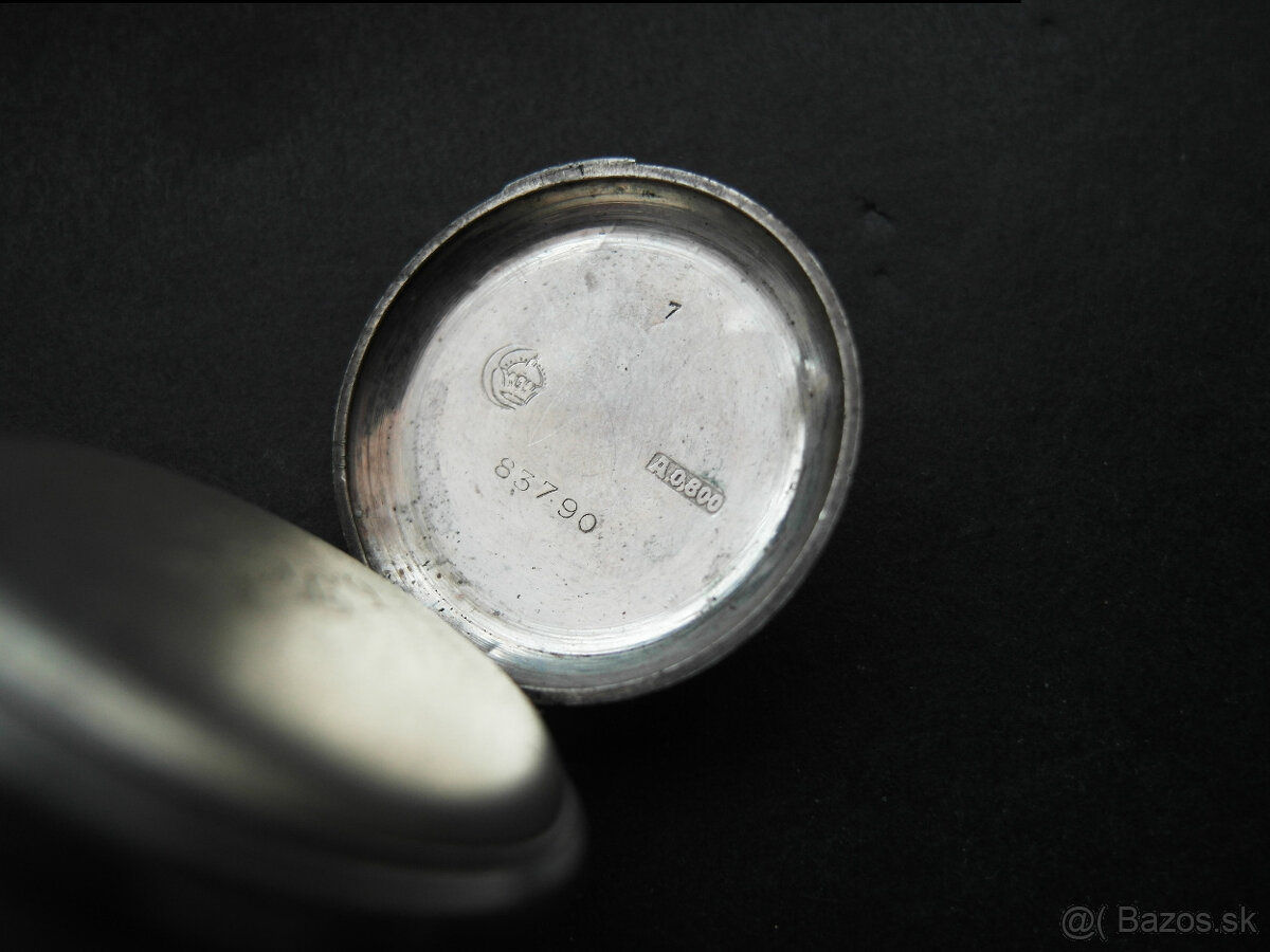 Vreckové hodinky dámske striebro - 5