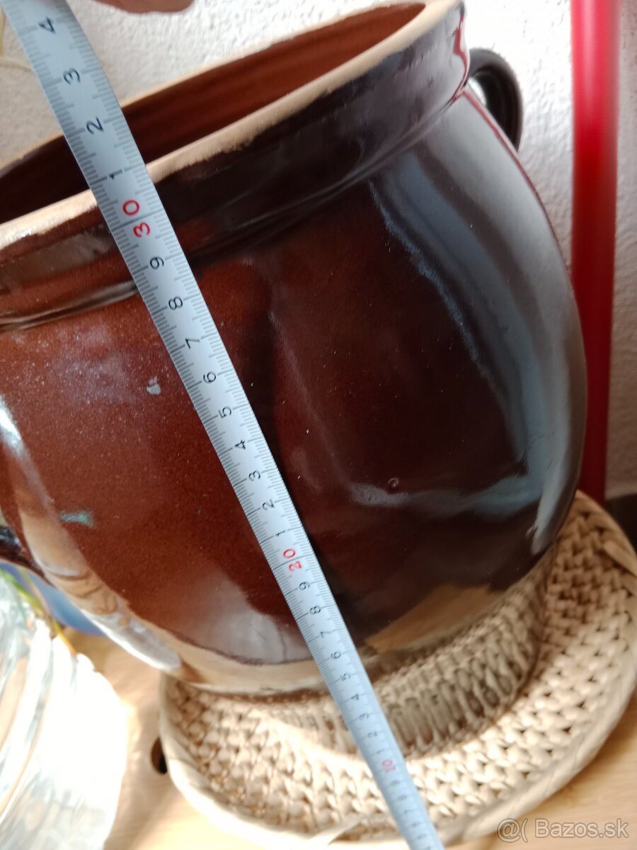 Hlinená glazovaná nádoba - 5