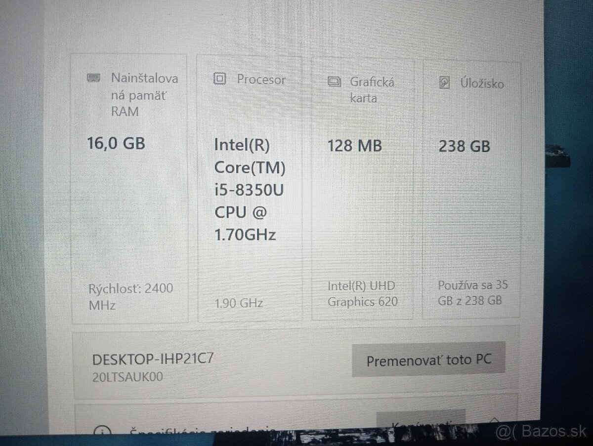 rozpredám na diely notebook Lenovo thinkpad L480 - 5