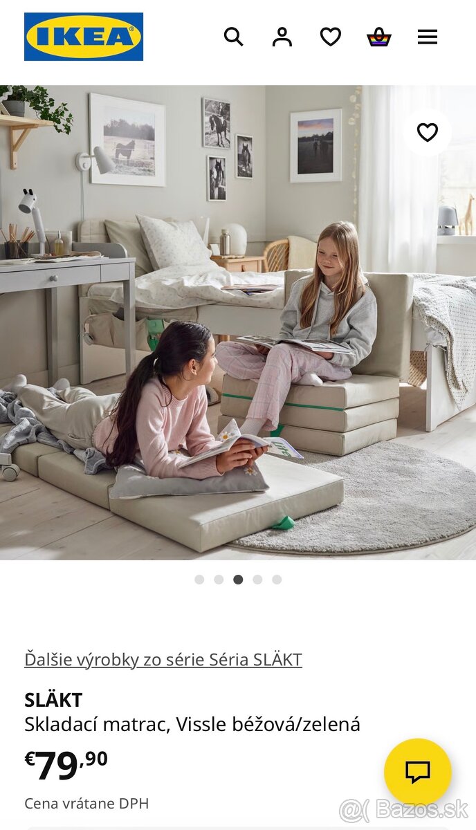 Ikea SLÄKT Skladací matrac - 5