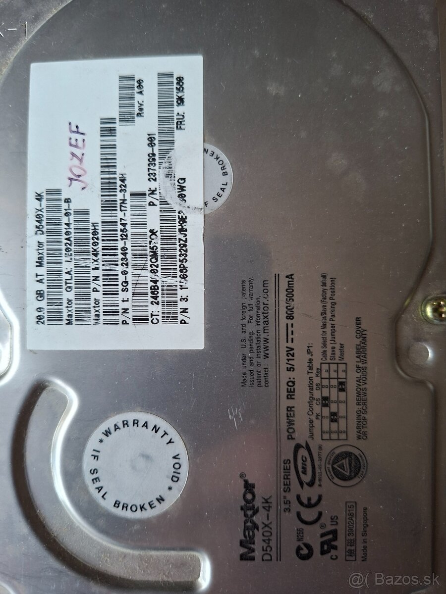 Stare pevne disky - 5