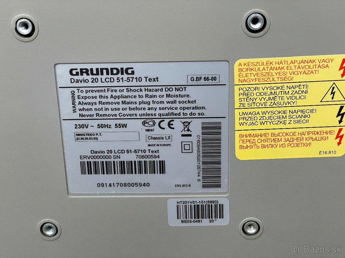 Darujem televízor GRUNDIG LCD 51-5710 - 5