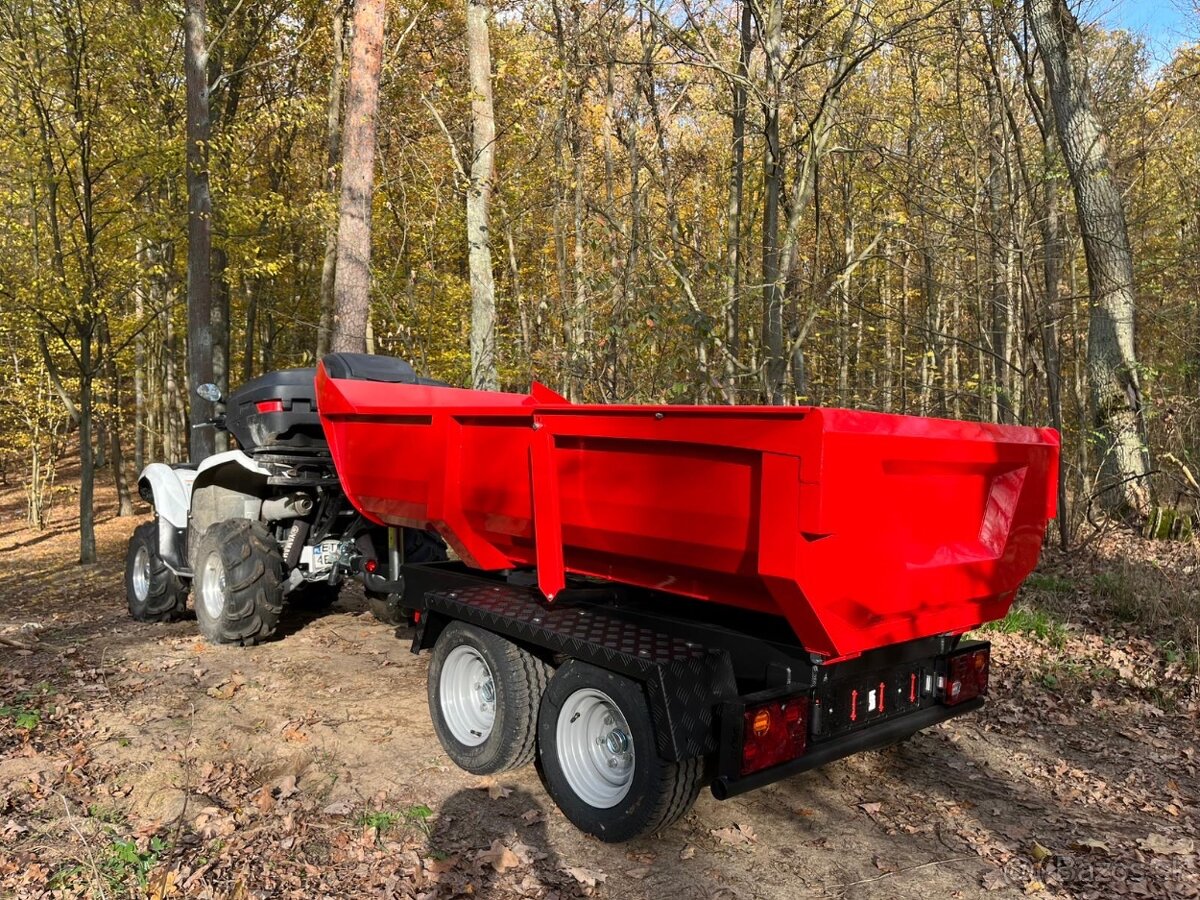 Sklápěcí přívěsný vozík do 750 kg – za auto i čtyřkolku