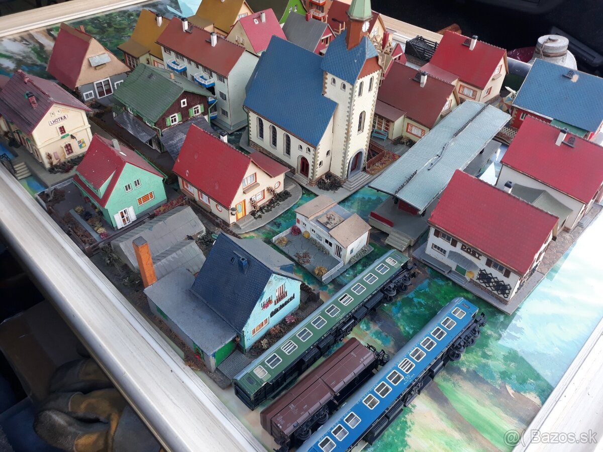 Modelová železnica-domčeky...TT...1:120... - 5