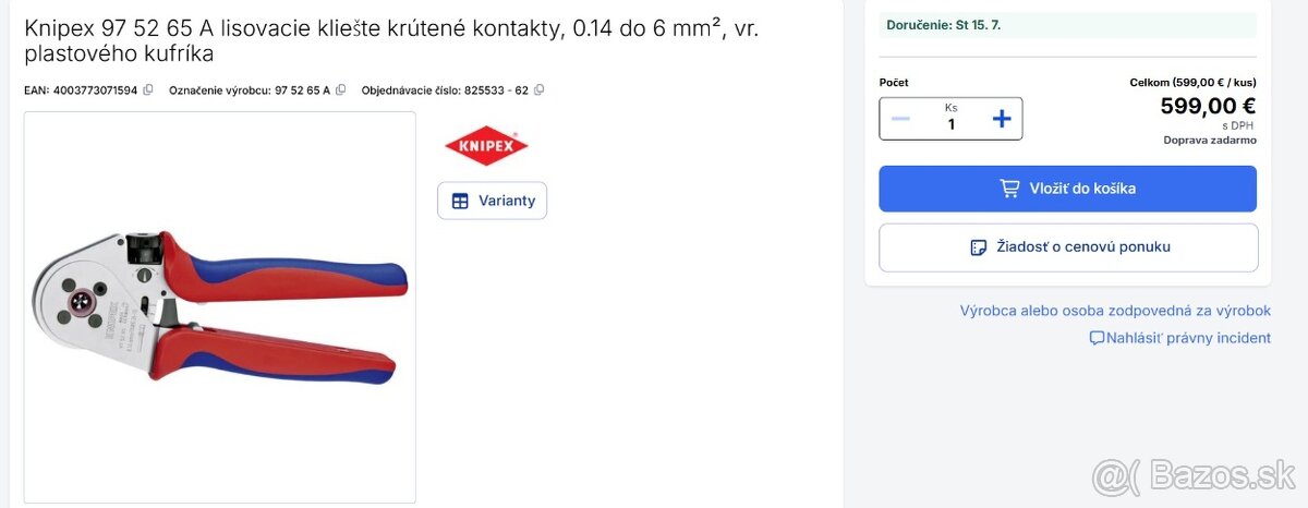 Lisovacie kliešte KNIPEX - 5