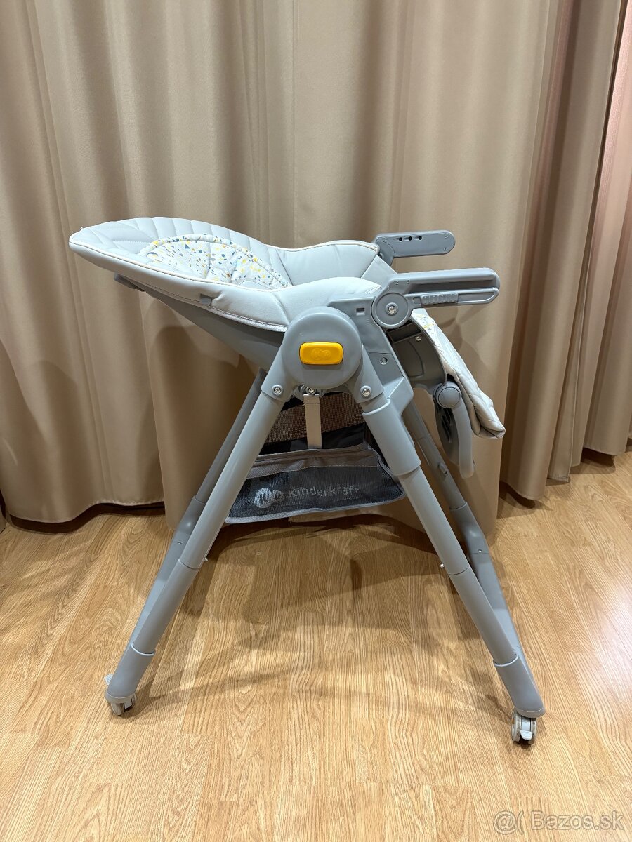 KINDERKRAFT SELECT Jedálenská stolička,Lastree Grey, Premium - 5