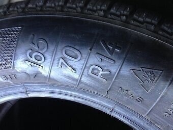 zimne pneumatiky 165/70 r14 6/6mm - 5