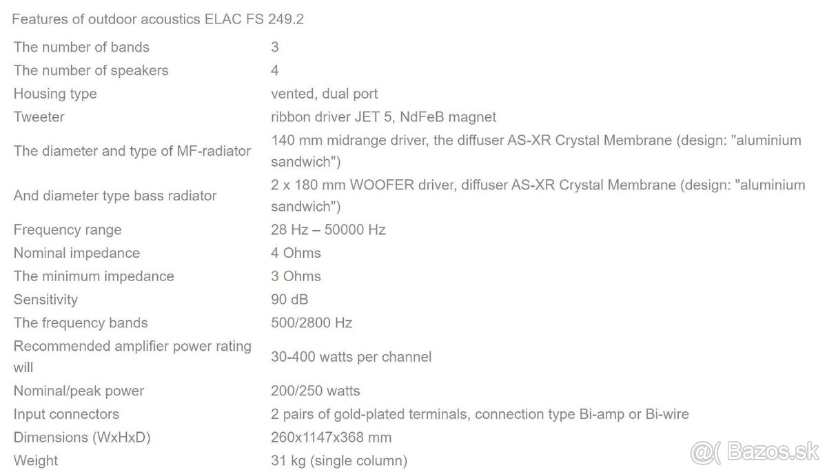 ELAC FS 249.2 Black High Gloss / AKCIA - 5