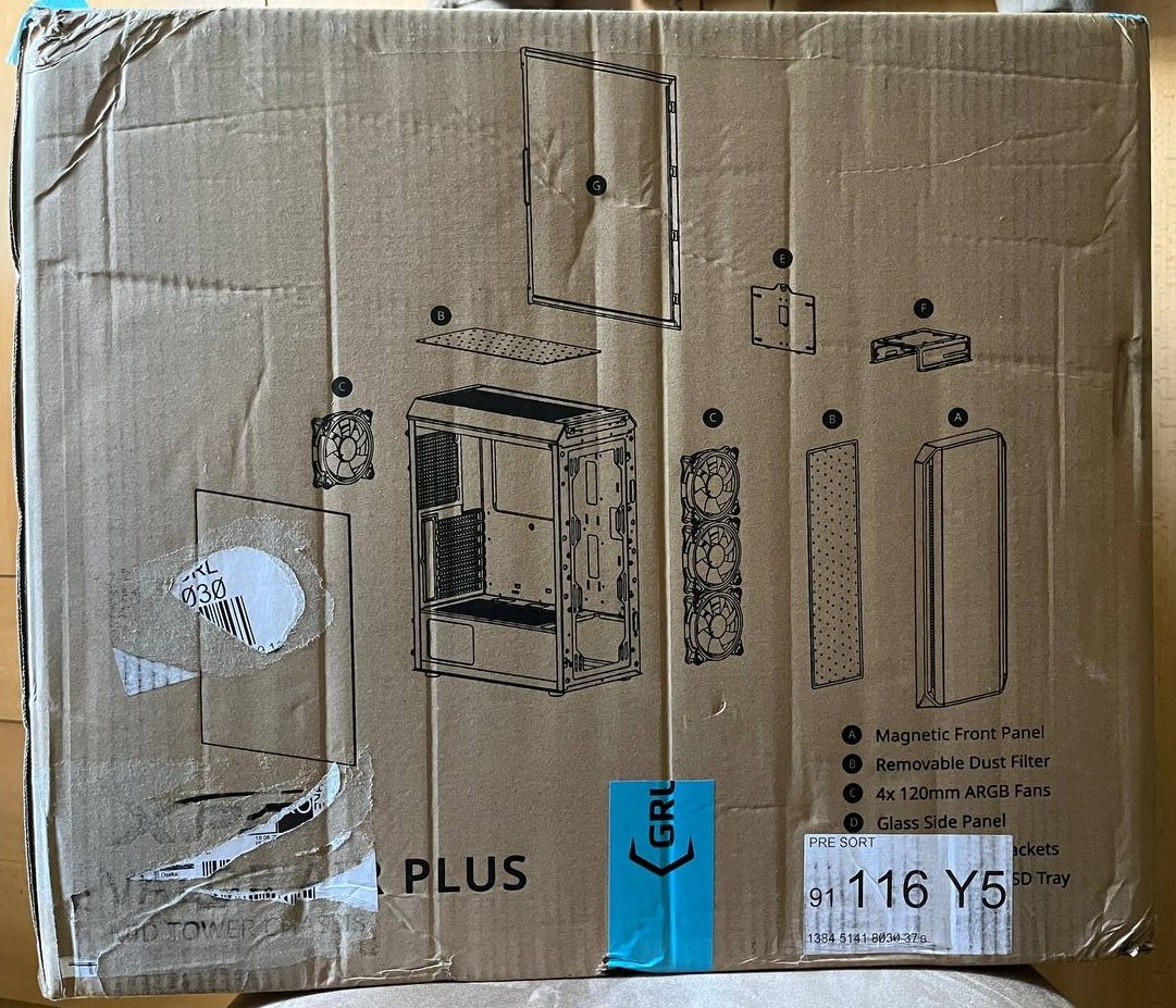ADATA XPG Valor Air Plus Black (nepriehľadná bočnica) - 5