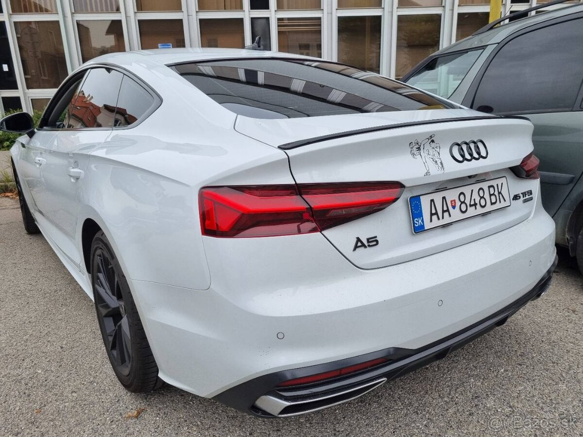 AUDI A5 S5 RS5 B9 spoiler kridlo lipo lipko na kufor - 5