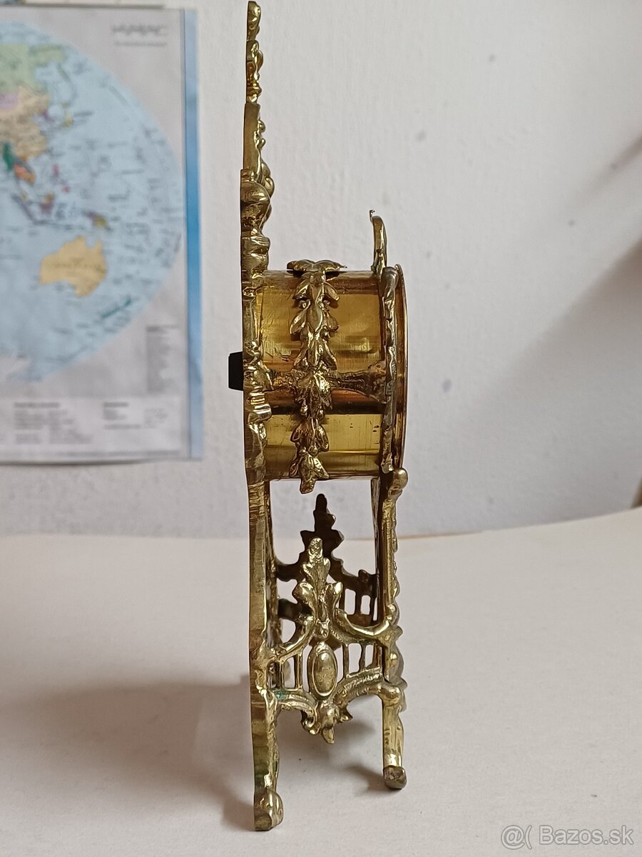 Staršie stolove - krbove mechanicke hodiny & budik - 5