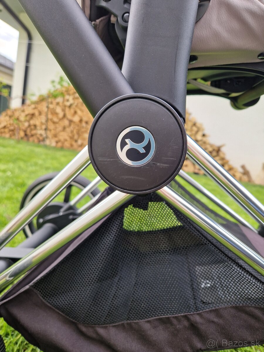 Dvojkombinácia Cybex ePriam Chrome Brown + Seat Platinum - 5