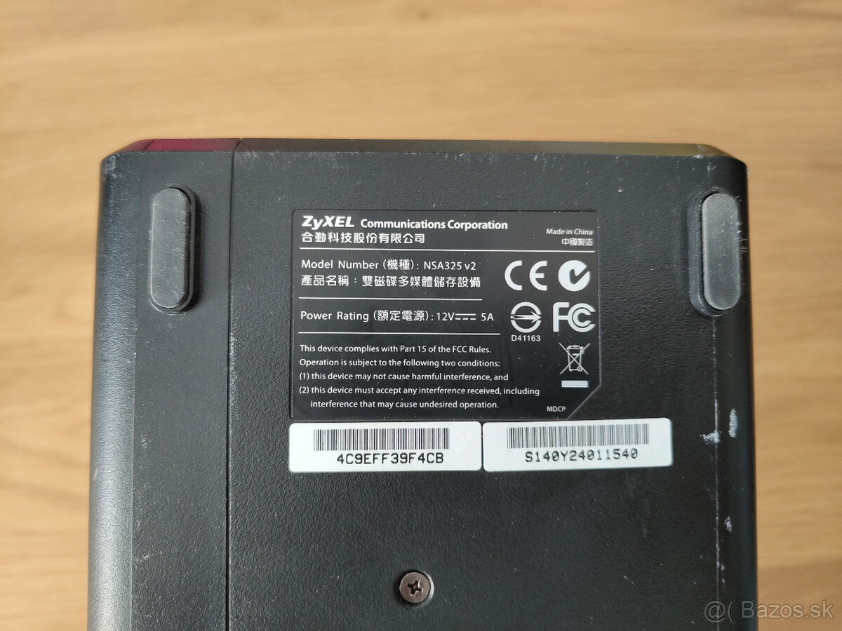 Dátové úložisko Zyxel NAS NSA325 v2 - 5