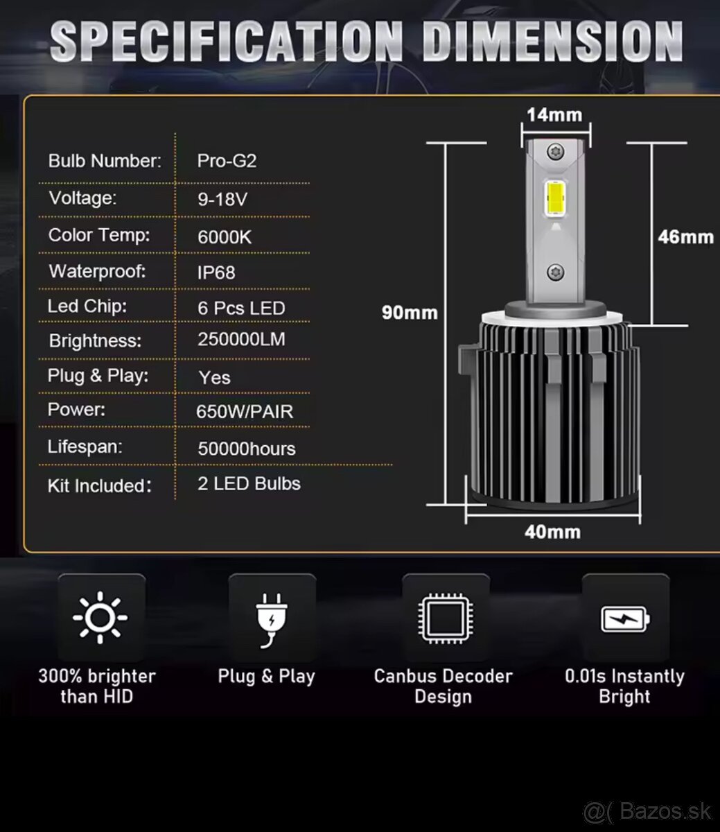 H7 LED žiarovky - nové - 5