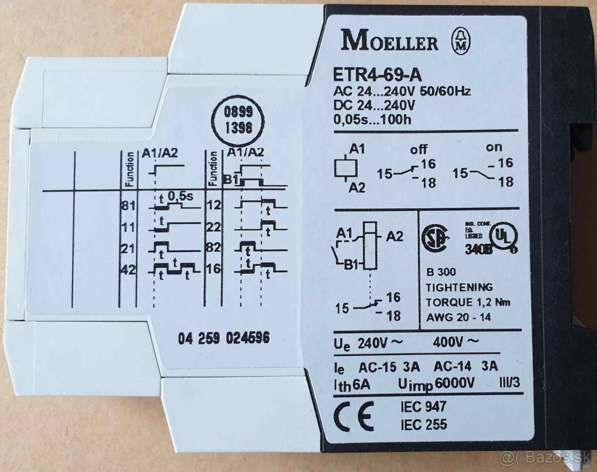 relé, časové relé, prúdové relé - 5
