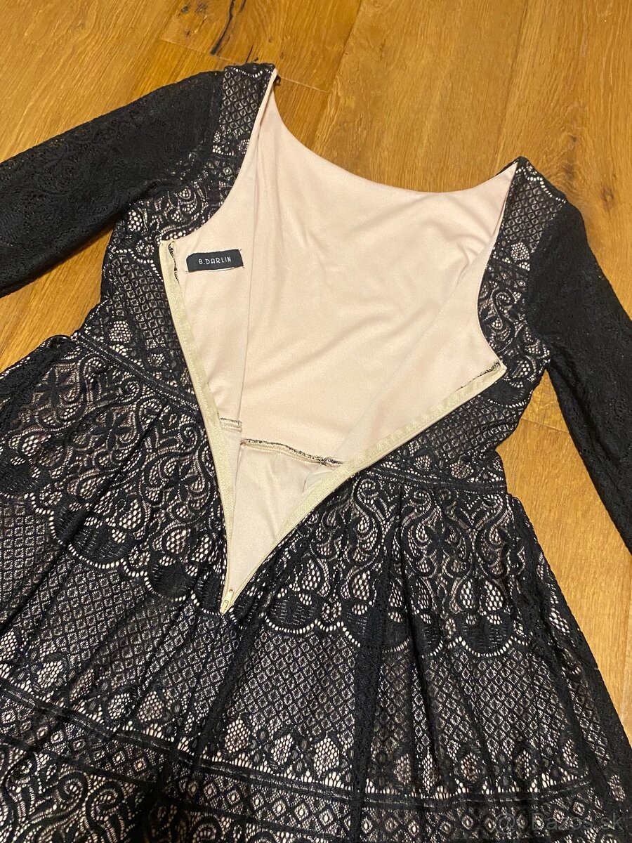 B. Darlin - čierne čipkované šaty - 5