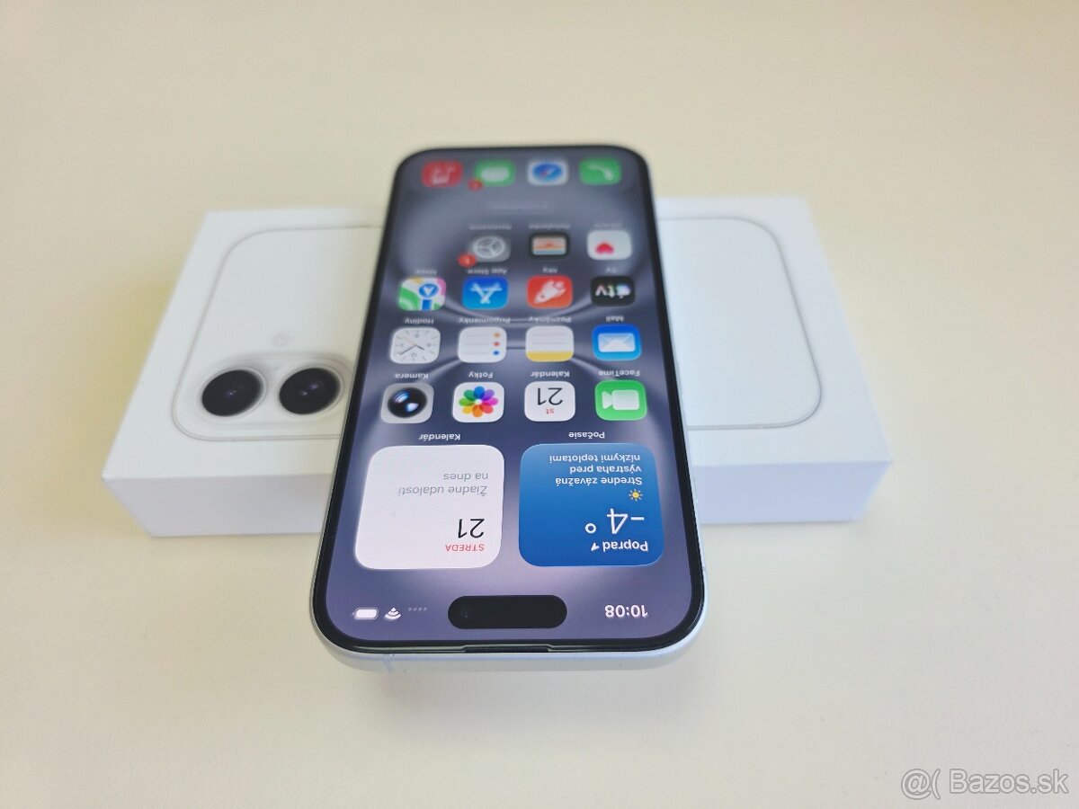 APPLE IPHONE 16 256GB WHITE TOP STAV - - 5