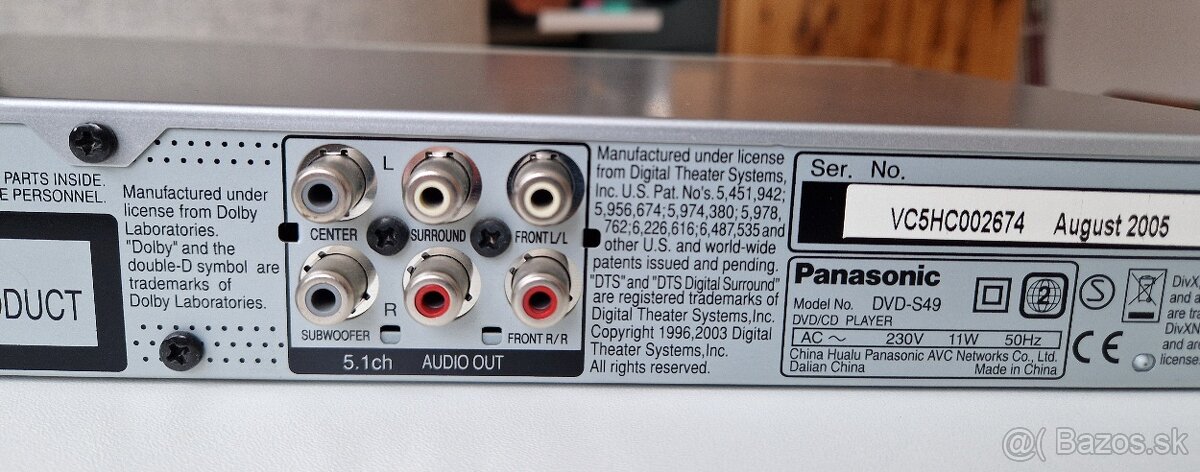 DVD/CD prehrávač Panasonic DVD-S49 - 5
