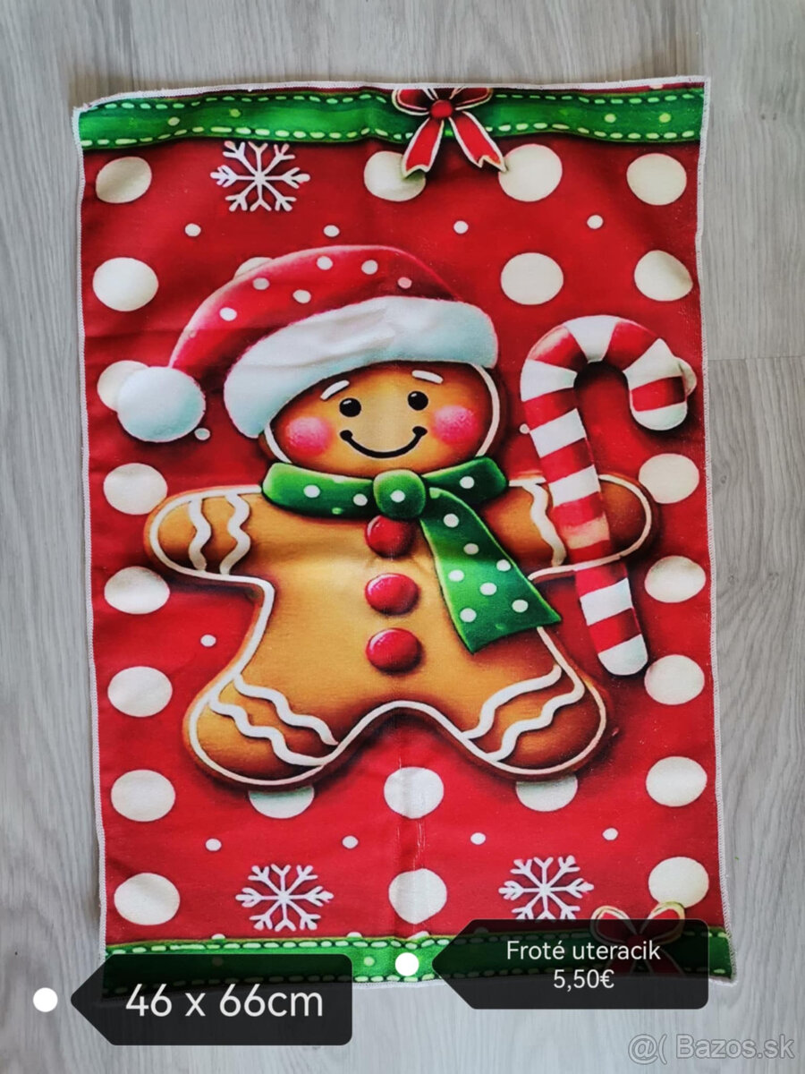 Perníčkové Vianoce ,obliečky ,vence na dvere NOVE - 5