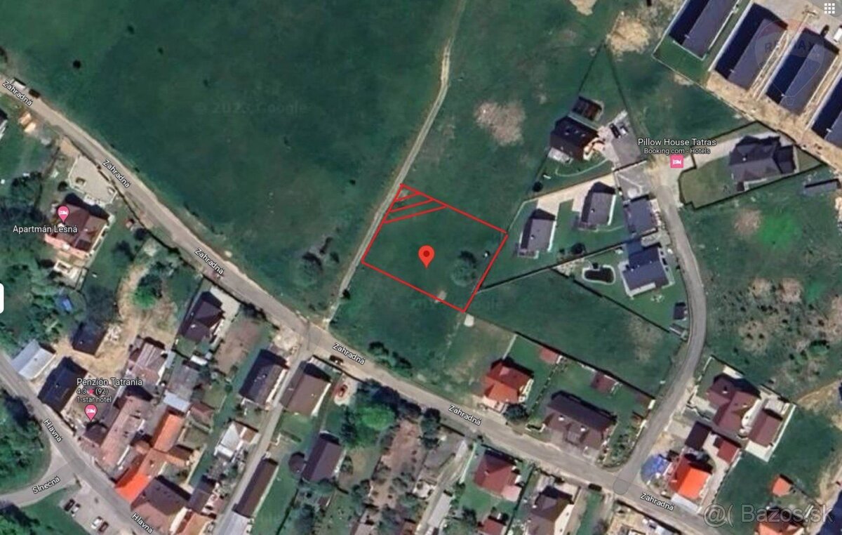 NA PREDAJ stavebný pozemok Stará Lesná - výmera 1379 m2 - 5