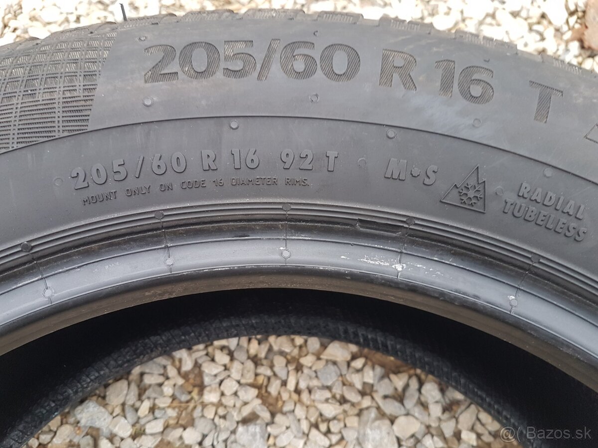 205/60 r16 zimné pneumatiky 2ks Continental DOT2020 - 5