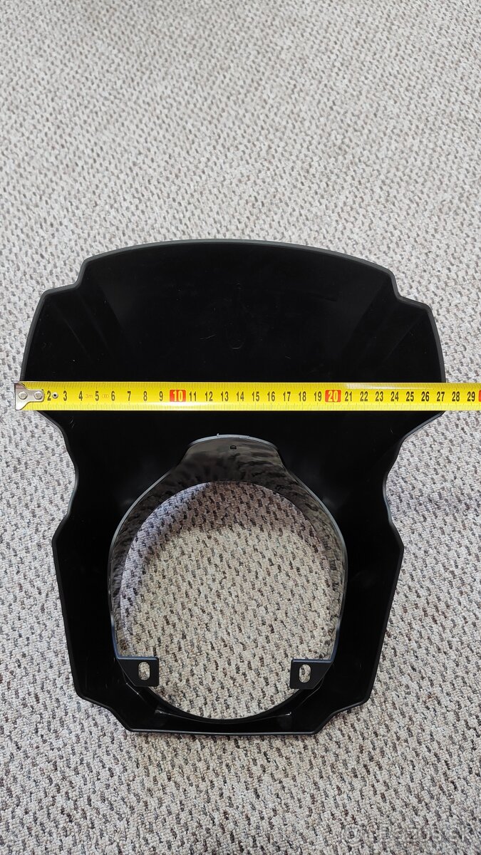 predný štít čierna lesklá a matná nové - 5