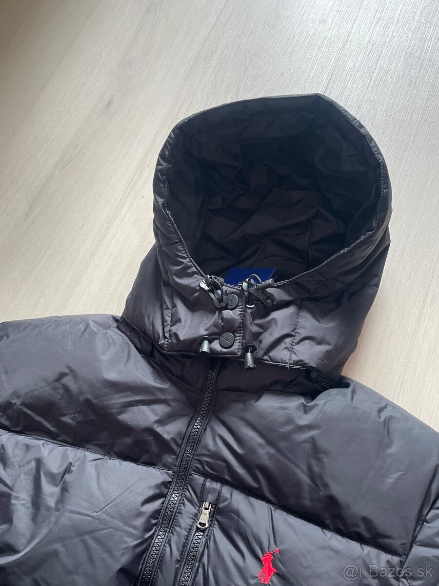Polo ralph lauren čierna zimná bunda - L - 5