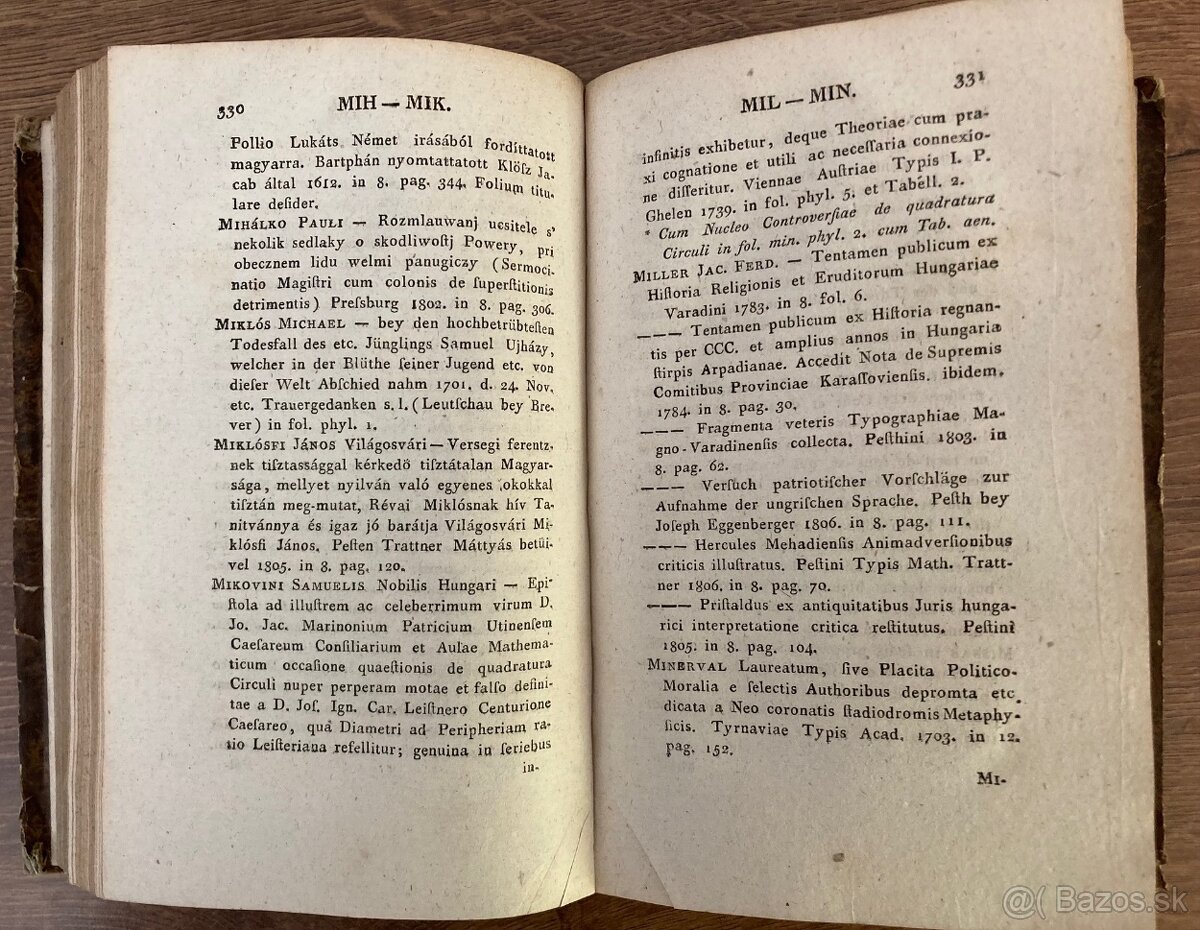 Bibliograf. katalóg uhorskej kráľovskej knižnice Szechenyi - 5