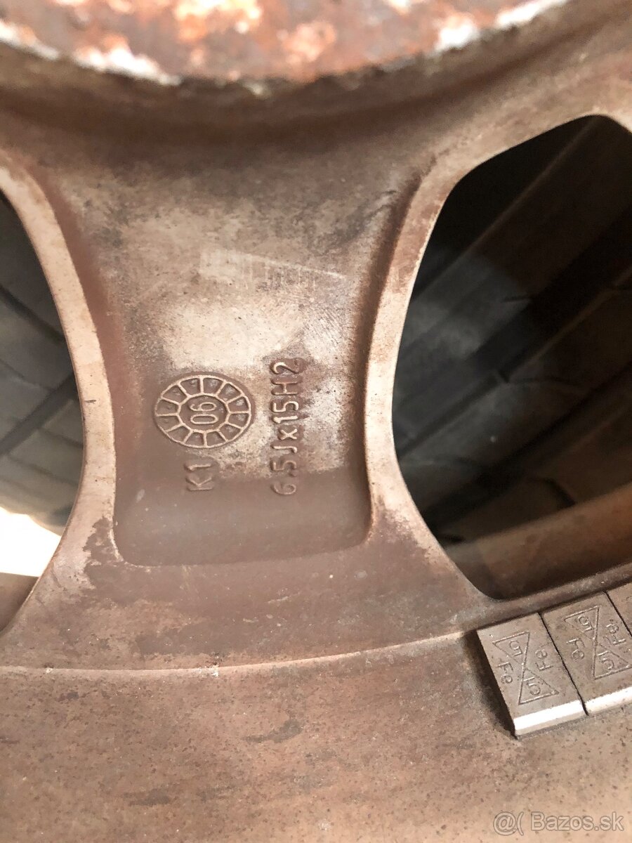 Hliníkové disky R15 + pneu 185/65 R15 na MERCEDES-BENZ - 5