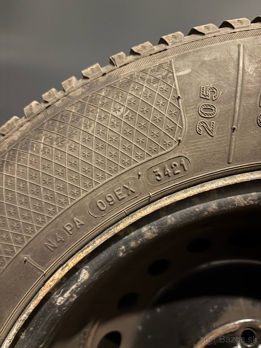 Plechové disky s pneumatikami Renault Fluence 205/65 R15 - 5