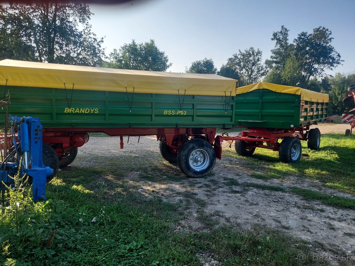 Prodám přívěs za traktor BSS P93 Autovlek 9t vlek vlečka - 5